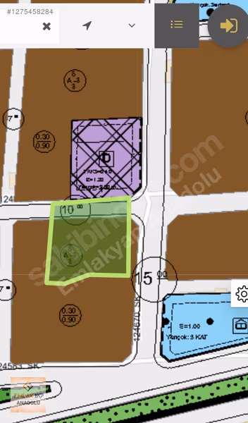 EMLAKYAPTAN KADINHANI PINARBAŞI MAH. KAT KARŞILIĞI ARSA